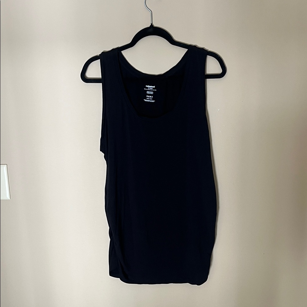 Motherhood Maternity Black/Mauve Sleeveless Maternity Tank